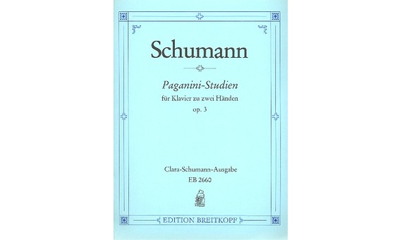 SCHUMANN R. - ESTUDIOS CAPRICHOS PAGANINI - OP.3