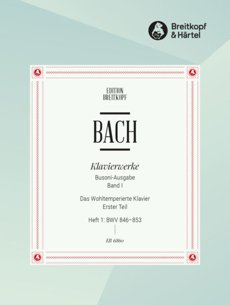 BACH J.S. - CLAVE BIEN TEMPERADO V.1 PARTE 1ª - BWV.846-853