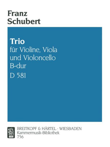 SCHUBERT F. - TRIO Nº2 SIb M D581 V/VA/VC