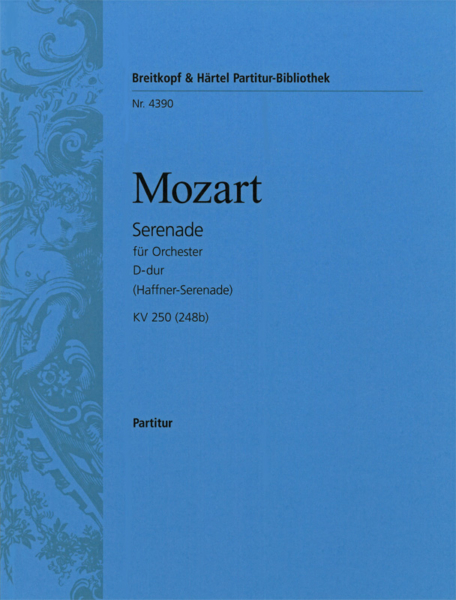 MOZART W.A. - SERENATA RE M KV.250 (248b) PARTITURA Y PARTES COMPLETO
