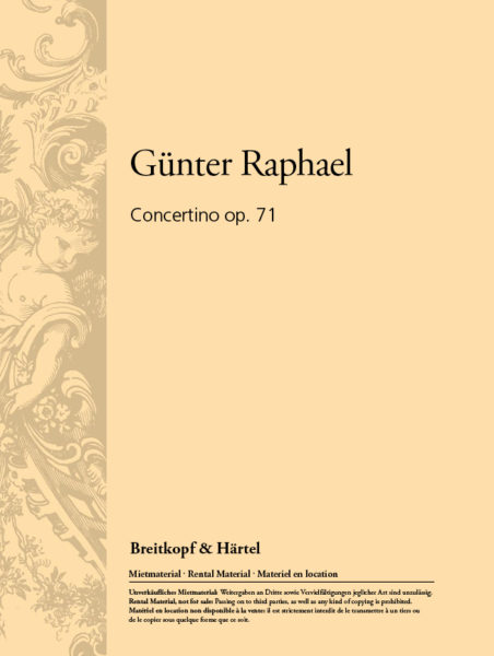 RAPHAEL G. - CONCERTINO - OP.71