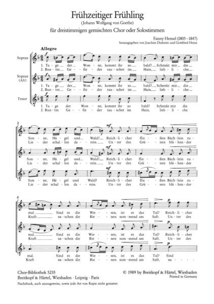 HENSEL F. - FRUHZEITIGER FRULING -