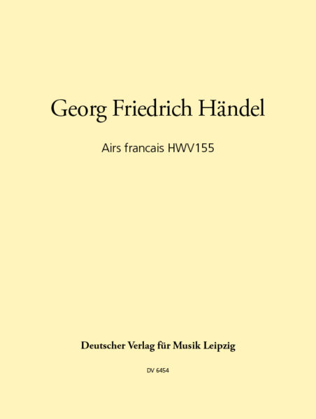 HANDEL G.F. - AIRES FRANCESES (SOPRANO Y PIANO)
