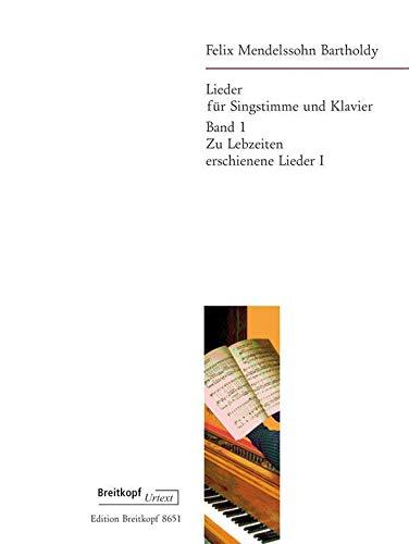 MENDELSSOHN F. - LIEDER V.1 (URTEXT)