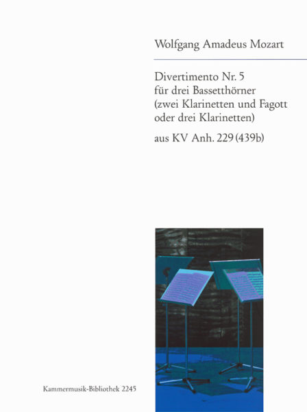 MOZART W.A. - DIVERTIMENTO Nº5 2CL/FG(3CL) - KV.229 (439B)