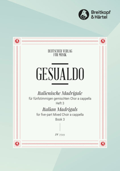 GESUALDO C. - MADRIGALES ITALIANOS V.4- MINIMO 20 COPIAS