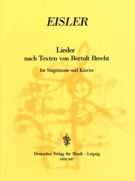 EISLER H. - LIEDER SOBRE TEXTOS DE BERTOLD BRECHT