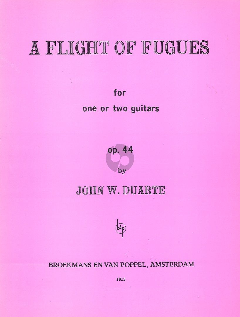 DUARTE J.W. - VUELO DE FUGAS OP.44 - GUIT (o 2 Guitarras)