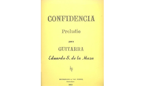 SAINZ DE LA MAZA E. - CONFIDENCIA (PRELUDIO) -