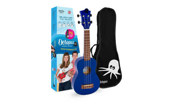 UKELELE SOPRANO - OCTOPUS UK-205DBS AZUL MARINO