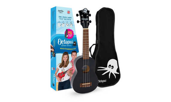 UKELELE SOPRANO - OCTOPUS UK-205BKS NEGRO