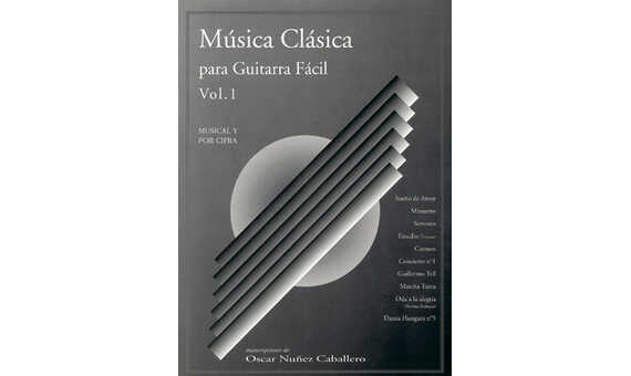 ALBUM. - MUSICA CLASICA PARA GUITARRA FACIL VOL.1 (TABLATURA)