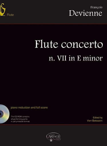 DEVIENNE F. - CONCIERTO Nº7 MI m - (FL/P)
