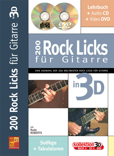 RUDY R. - ROCK LIKS FUR GUITARRE 3D+CD+DVD