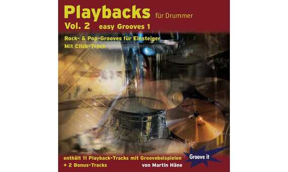 PLAYBACKS PARA BATERISTAS VOL.2 (CD) EASY GROOVES 1 ROCK/ POP