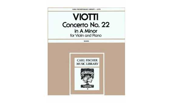 VIOTTI G.B. - CONCIERTO Nº22 LA m - (V/P)