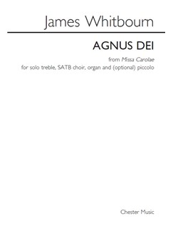 WHITBOURN J. - AGNUS DEI CORO SATB ORGANO Y PICCOLO