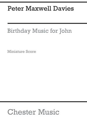 DAVIES P.M. - BIRTHDAY MUSIC FOR JOHN -