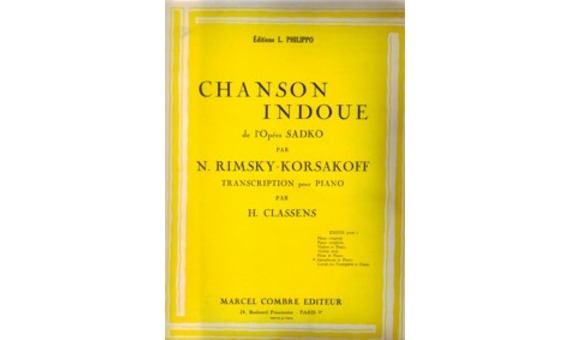 RIMSKY KORSAKOFF N. - CANCION INDIA DE LA OPERA SADKO (SAXOFON Y PIAANO)