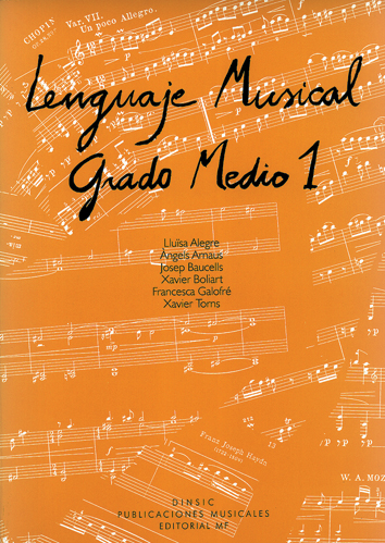 BAUCELLS- LENGUAJE MUSICAL GRADO MEDIO V.1 - (CASTELLANO) (6 AUTORES)
