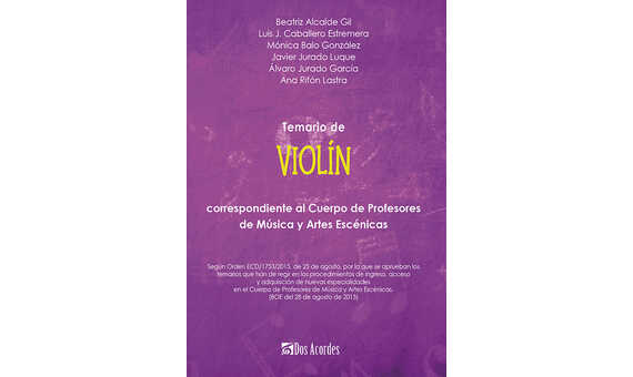 varios - Temario de Violín = DOA8422