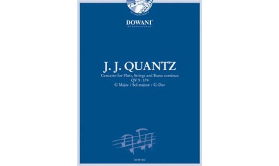 QUANTZ J.J. - CONCIERTO SOL M QV 5 :174 +CD