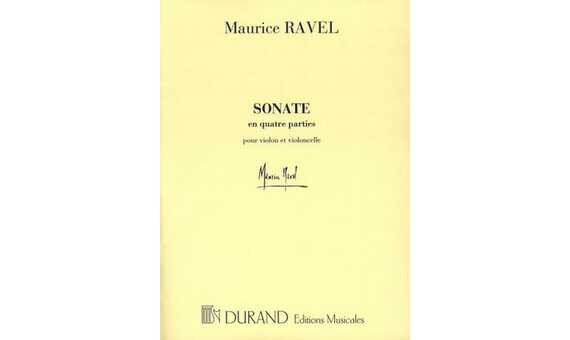 RAVEL M. - SONATA - (VIOLIN Y CELLO)