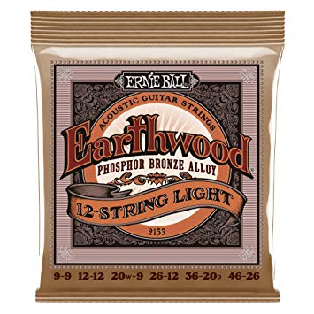 CUERDA GUITARRA ACUSTICA -ERNIE BALL 12 CUERDAS 9-46