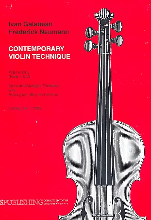 GALAMIAN - CONTEMPORARY VIOLIN TECHNIQUE V.1
