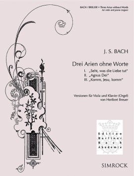 BACH J.S. - ARIAS SIN PALABRAS (3) VIOLA