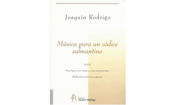 RODRIGO J. - MUSICA PARA UN CODICE SALMANTINO -