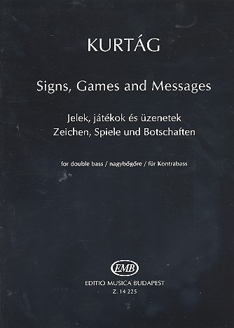 KURTAG G. - SIGNOS, JUEGOS Y MENSAJES - CONTRABAJO