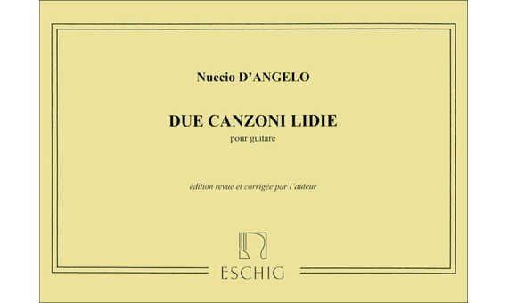 D´ANGELO N. - CANZONI LIDIE (2) - GUITARRA -