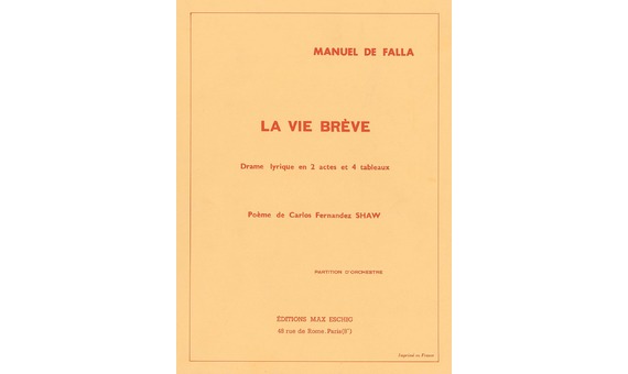 M.FALLA .- La Vie Breve