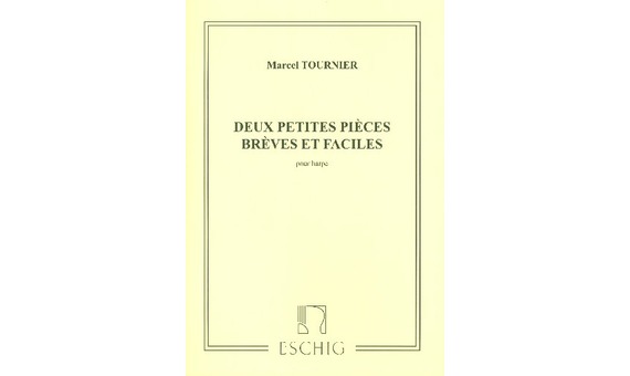 Tournier Marcel - Deux petites pieces breves et faciles por harpe.