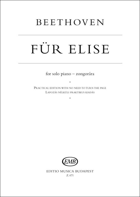 BEETHOVEN L.V. - PARA ELISA - WOO.59-60 (PIANO)