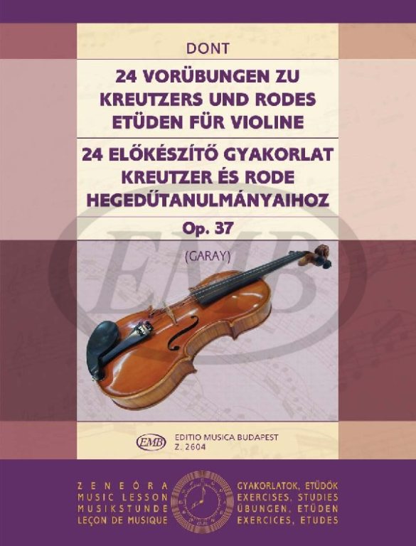 DONT J. - ESTUDIOS PRELIMINARES (24) - OP.37