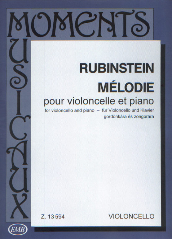 RUBINSTEIN A. - MELODIA (VC/P)