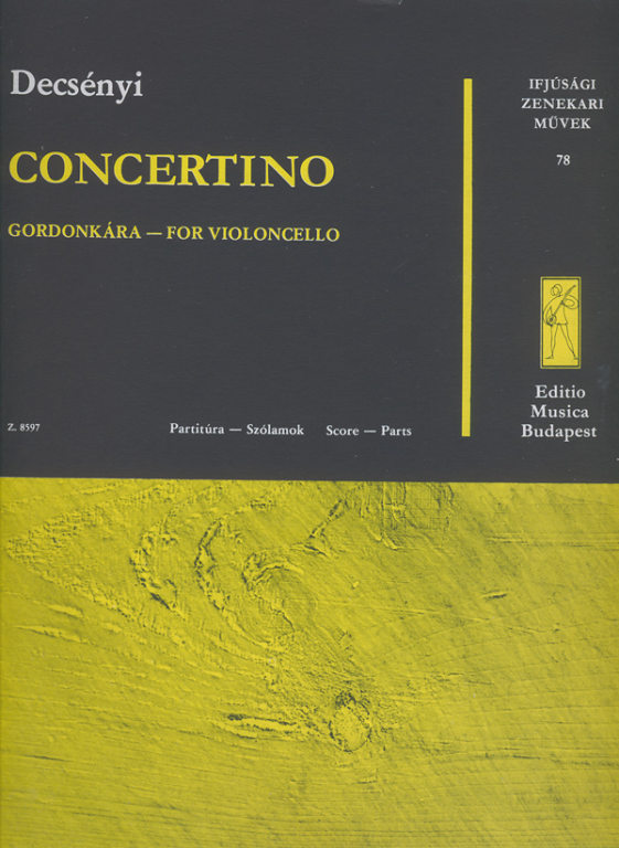 DECSENYI J. - CONCERTINO (SC+SP) VC/JOVEN ORQUESTA -