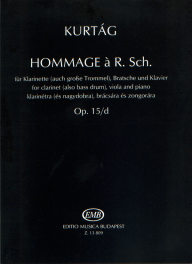 KURTAG G. - HOMMAGE A R.SCH. (SC) CL/VAP - OP.15D