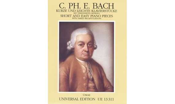 BACH C.P.E. - PIEZAS CORTAS Y FACILES PARA PIANO (UNIVERSAL EDITION)