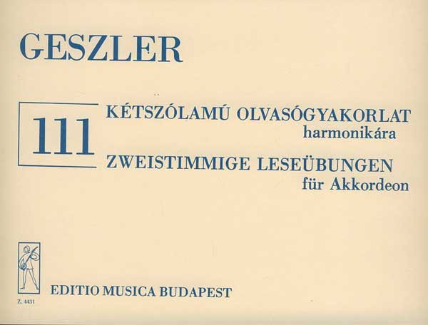GESZLER G. - ZWEISTIMMIGE LESEUBUNGEN -