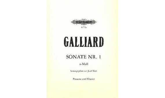 GALLIARD J.E. - SONATA Nº1 LA m -
