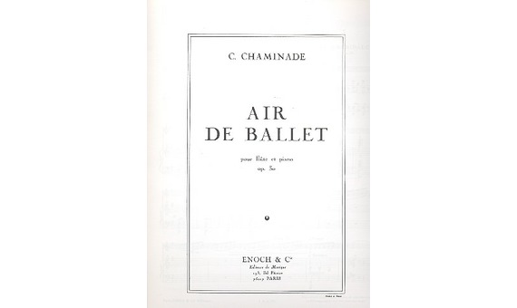 CHAMINADE C. - AIRE DE BALLET -