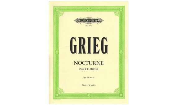 GRIEG E. - NOCTUNO OP.54 Nº 4 PIANO