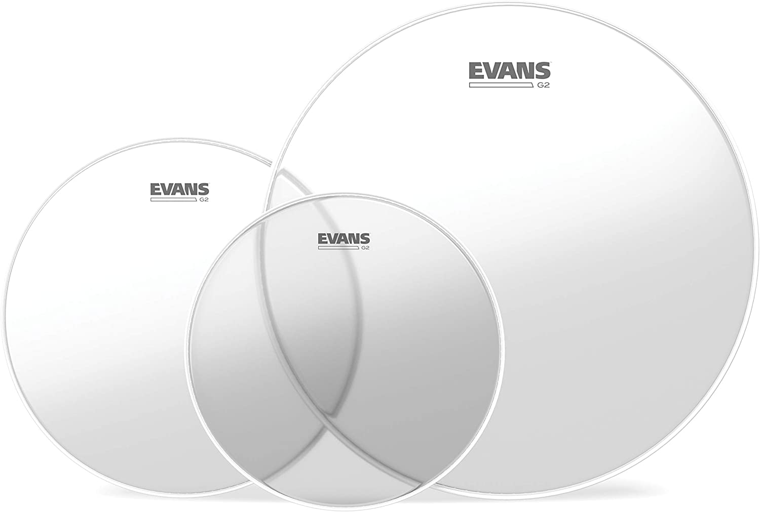 PACK PARCHES - EVANS G2 STANDARD PACK CLEAR STANDARD (12",13",16) 2 CAPAS TRANSPARENTE