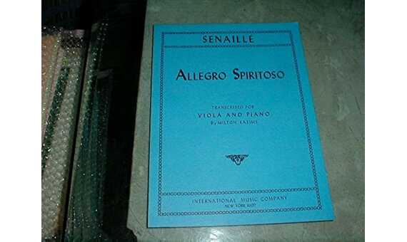 SENAILLE J.B. - INTRODUCCION Y ALLEGRO SPIRITOSO (VIOLA Y PIANO I.M.C