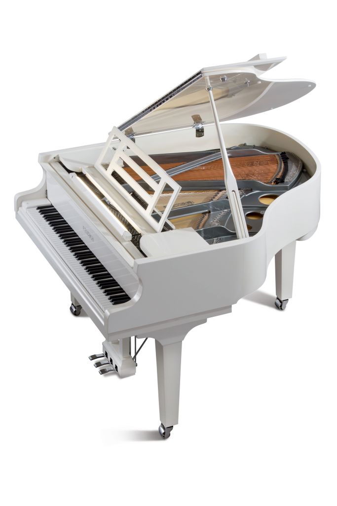 PIANO DE COLA - FEURICH 162 BLANCO PULIDO (CON BANQUETA)