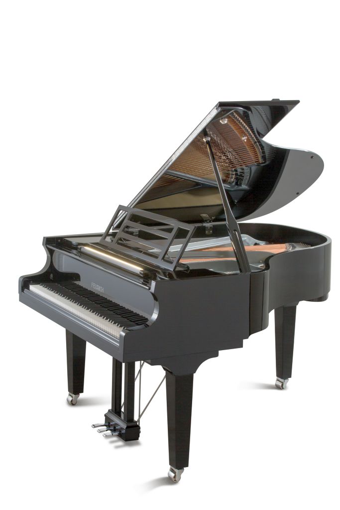 PIANO DE COLA - FEURICH 179 NEGRO PULIDO (CON BANQUETA)