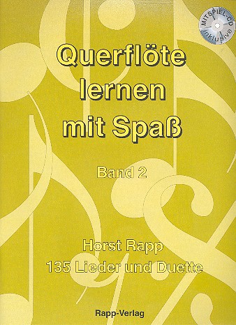 RAPP H. -QUERFLOTE LERNEN MIT SPAS 2 CD 135 Lieder und Duette